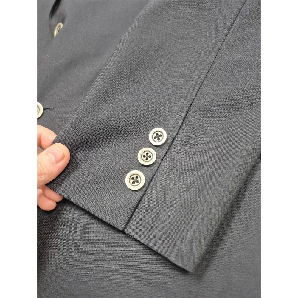 Brooks Brothers Loro piana Suit Jacket Mens M 39L Blue Wool 1818 Madison FLAW